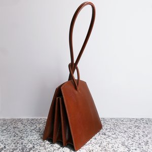 LITTLE LIFFNER Loop Bag - Lizard Embossed Calf Dark Brown | Garmentory