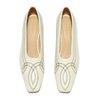 Mari Giudicelli Loren Ballerina Pump - Off White - Thumbnail 2