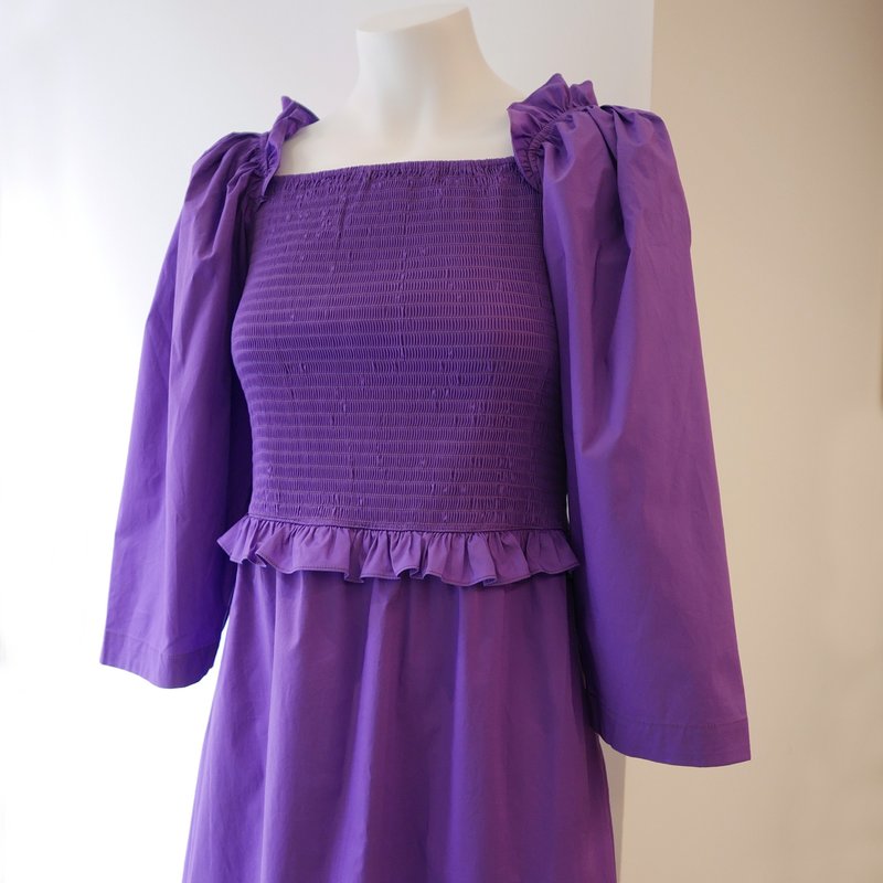Sea NY Tabitha Smocked Dress - Grape | Garmentory