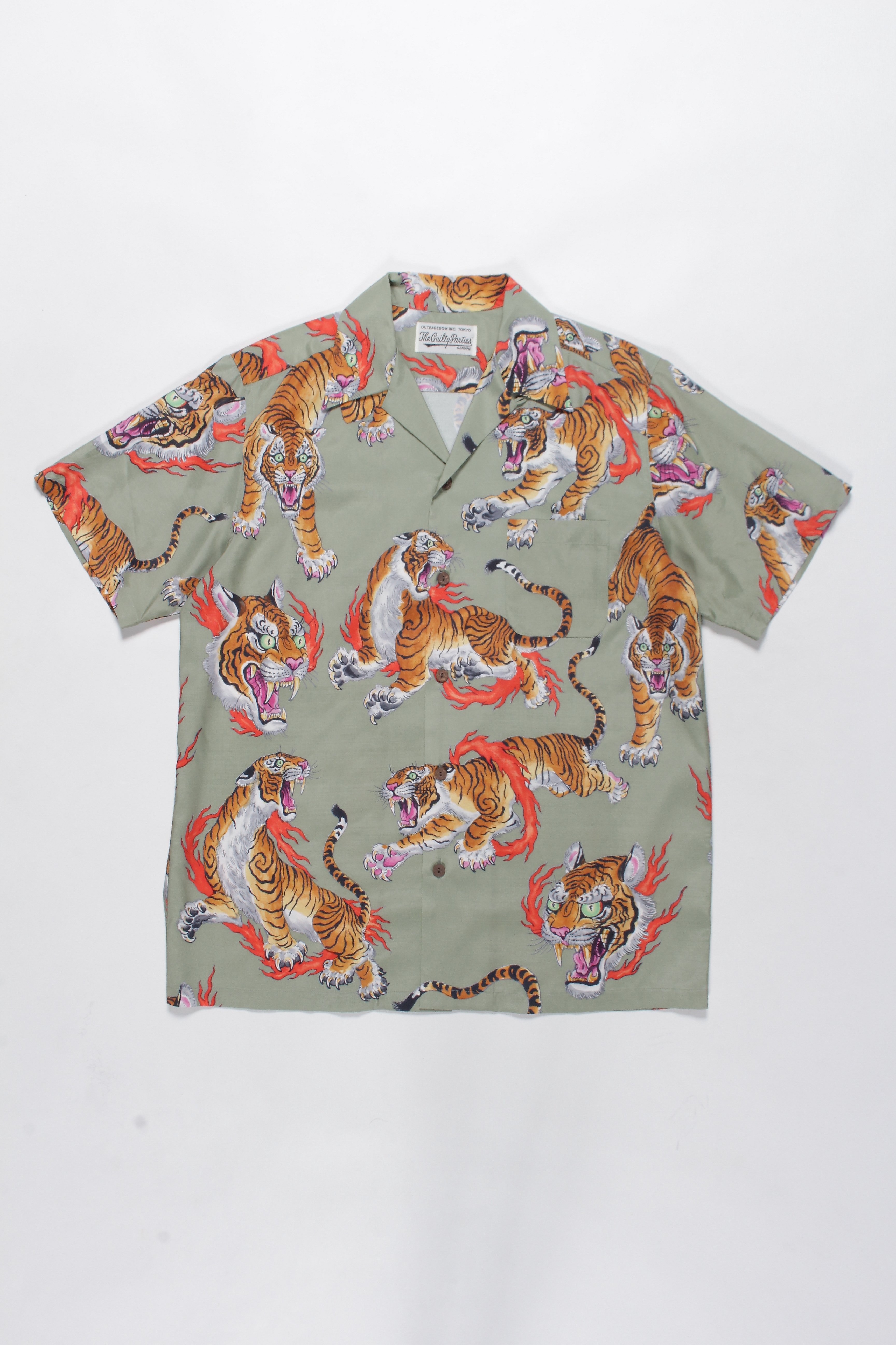WACKO MARIA Tim Lehi Short Sleeve Hawaiian Shirt - Gray | Garmentory