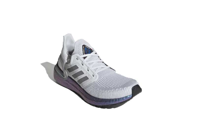adidas Ultraboost 20 Dash Sneaker - Grey/Boost Blue Violet | Garmentory