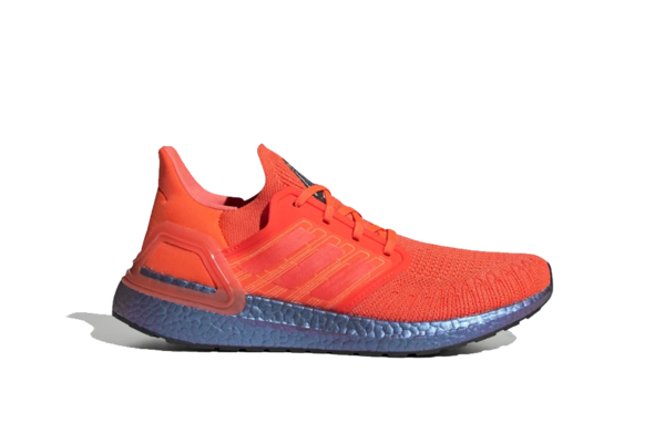 adidas UltraBoost 20 Solar Sneaker - Red/Boost Blue Violet adidas UltraBoost 20 Solar Sneaker - Red/Boost Blue Violet