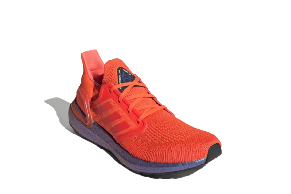 adidas UltraBoost 20 Solar Sneaker - Red/Boost Blue Violet adidas UltraBoost 20 Solar Sneaker - Red/Boost Blue Violet