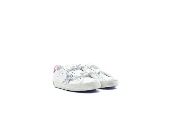 Kids Golden Goose Old School Sneaker - Pink/Glitter Kids Golden Goose Old School Sneaker - Pink/Glitter