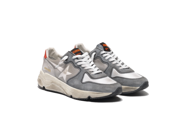 Golden Goose Running Sneaker - Grey/Red Golden Goose Running Sneaker - Grey/Red