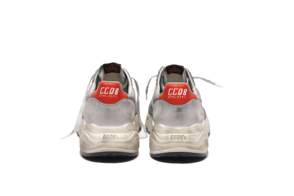 Golden Goose Running Sneaker - Grey/Red Golden Goose Running Sneaker - Grey/Red