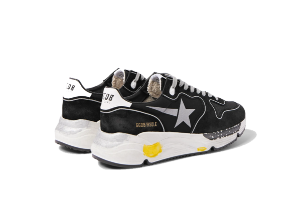 Golden Goose Running Sole Sneakers - Black Lycra/Silver Star Golden Goose Running Sole Sneakers - Black Lycra/Silver Star