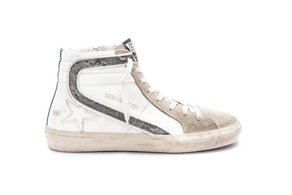 Golden Goose Leather Slide Sneaker - White Golden Goose Leather Slide Sneaker - White