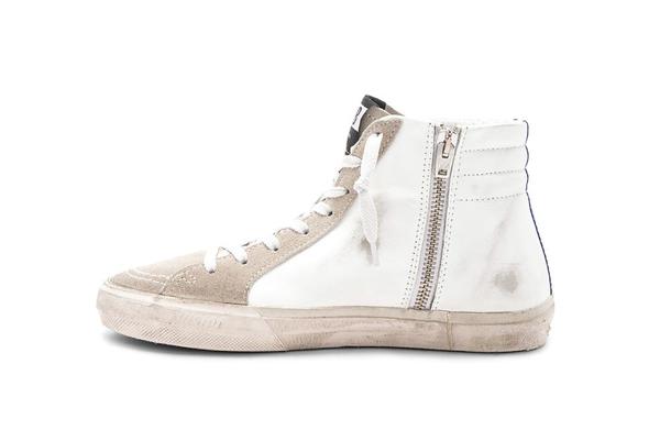 Golden Goose Leather Slide Sneaker - White Golden Goose Leather Slide Sneaker - White