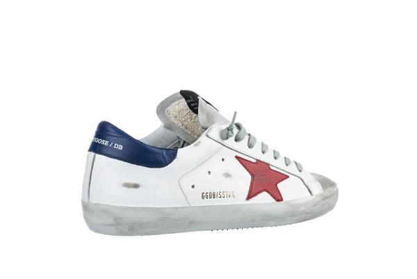 Golden Goose Sneakers Superstar White Leather Red Star  display picture 2