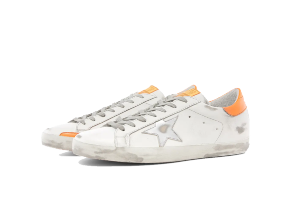 Golden Goose Superstar Sneaker - Metallic Silver/Orange Fluo Golden Goose Superstar Sneaker - Metallic Silver/Orange Fluo