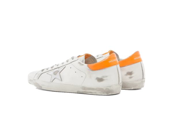 Golden Goose Superstar Sneaker - Metallic Silver/Orange Fluo Golden Goose Superstar Sneaker - Metallic Silver/Orange Fluo