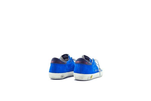 Kids Golden Goose Superstar Suede Sneaker - Blue Kids Golden Goose Superstar Suede Sneaker - Blue