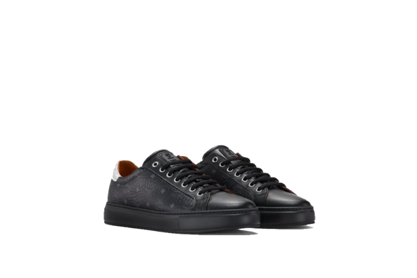 MCM Low Top Classic Court Sneakers - Visetos Black MCM Low Top Classic Court Sneakers - Visetos Black