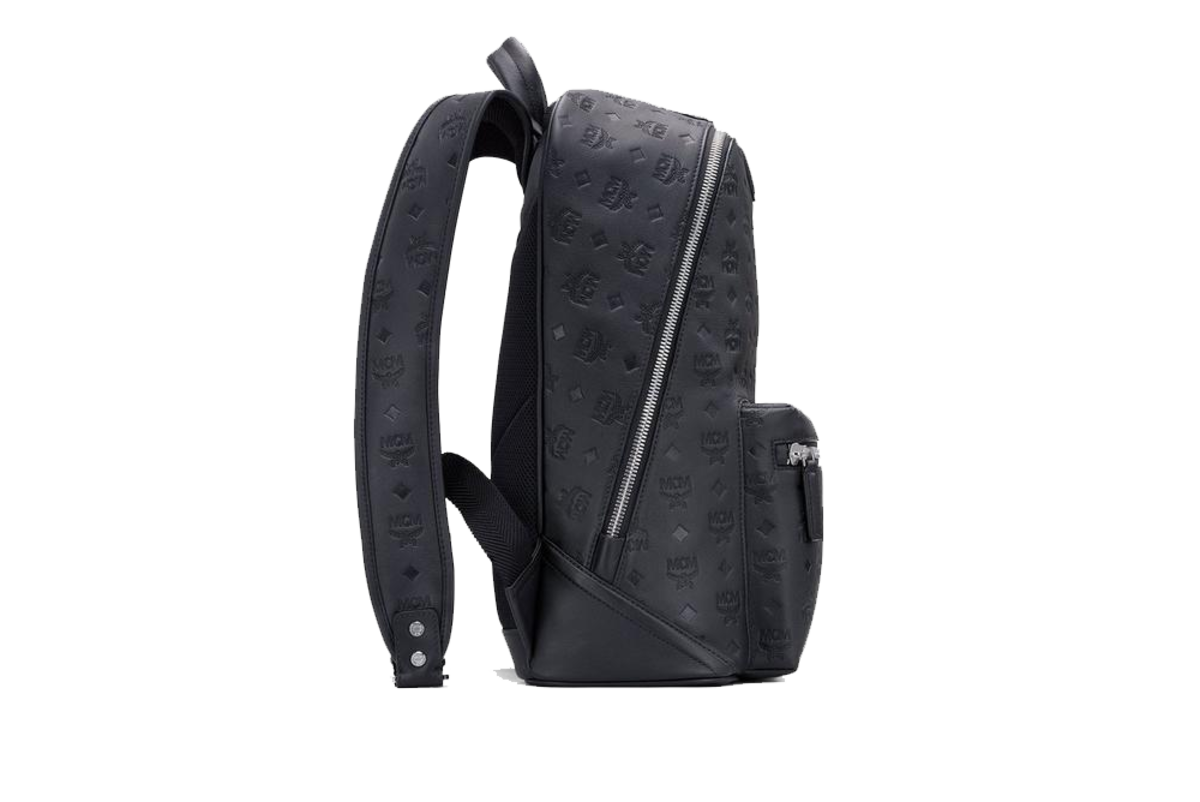 MCM Neo Duke Backpack in Monogram Leather Black Medium 