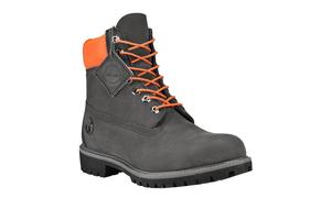 timberland black orange
