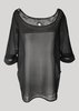 Berenik OVERSIZED TOP - BLACK MESH - Thumbnail 6