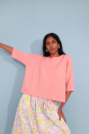 L.F.Markey Basic Linen Top - Pink L.F.Markey Basic Linen Top - Pink