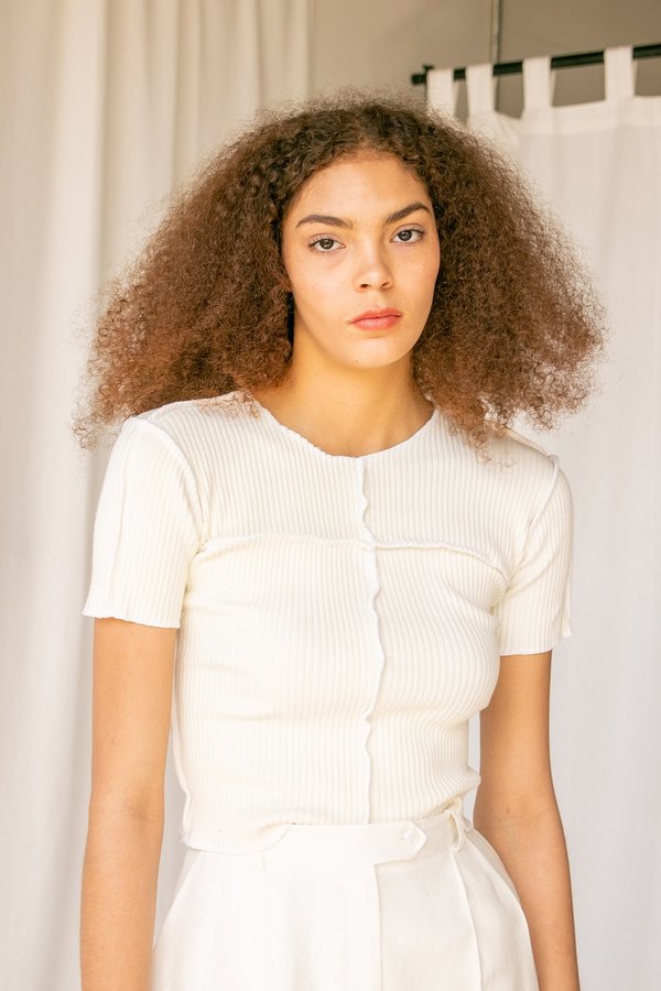Libanati Outline Tee - White Libanati Outline Tee - White