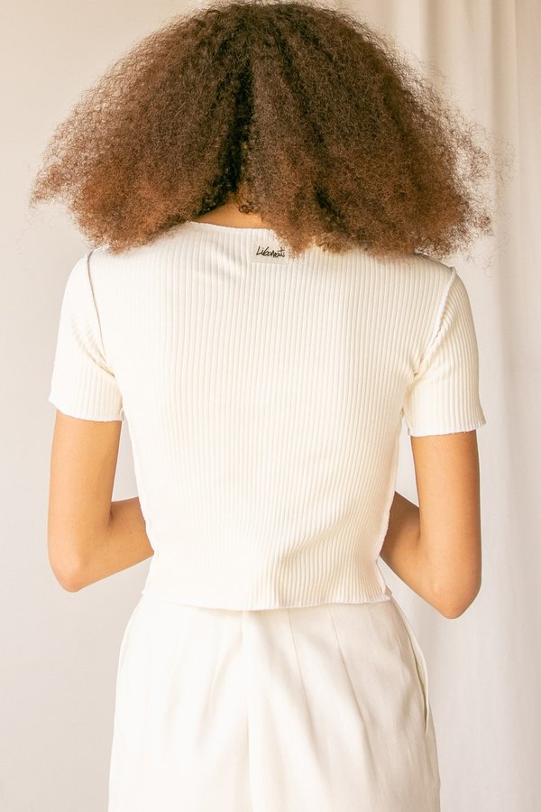 Libanati Outline Tee - White Libanati Outline Tee - White