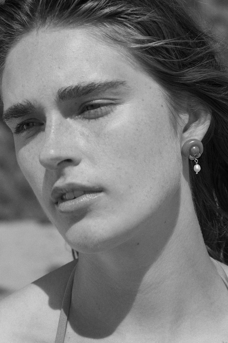 Leigh Miller Mildred Earrings - cayenne/lavender