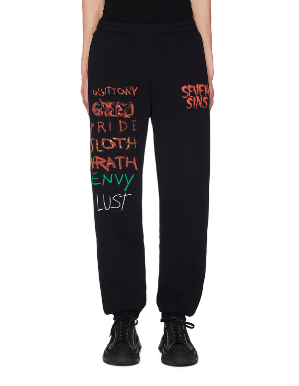 Vetements Printed Trousers - Black Vetements Printed Trousers - Black
