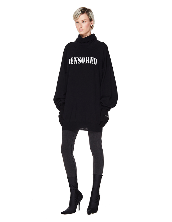 Vetements Censored Wool Turtleneck Vetements Censored Wool Turtleneck