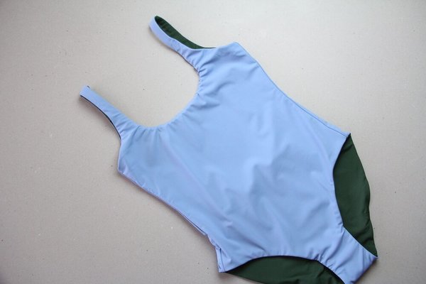 The Summer House Maram One Piece - Forest Green/Sky Blue The Summer House Maram One Piece - Forest Green/Sky Blue