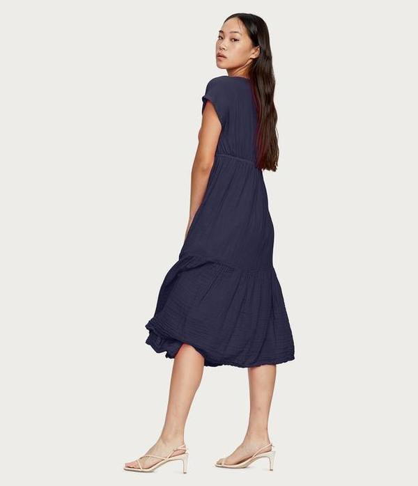 Michael Stars Illana Surplice Midi Dress Michael Stars Illana Surplice Midi Dress