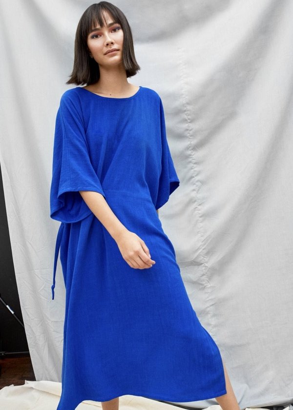 Devlyn Van Loon Tie back dress - blue Devlyn Van Loon Tie back dress - blue