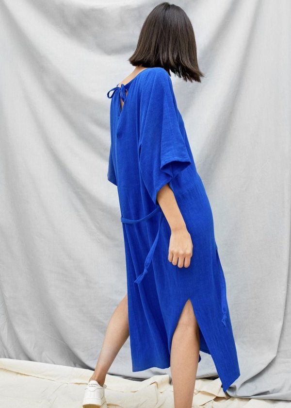 Devlyn Van Loon Tie back dress - blue Devlyn Van Loon Tie back dress - blue