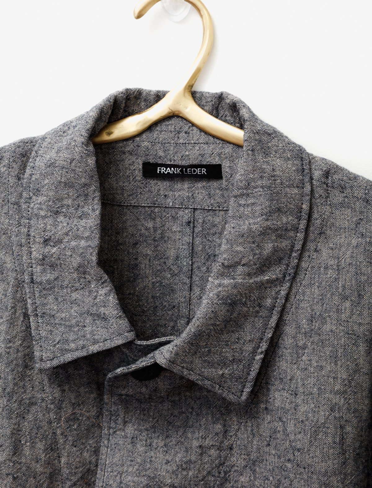 Frank Leder Blue Linen Jacket | Garmentory
