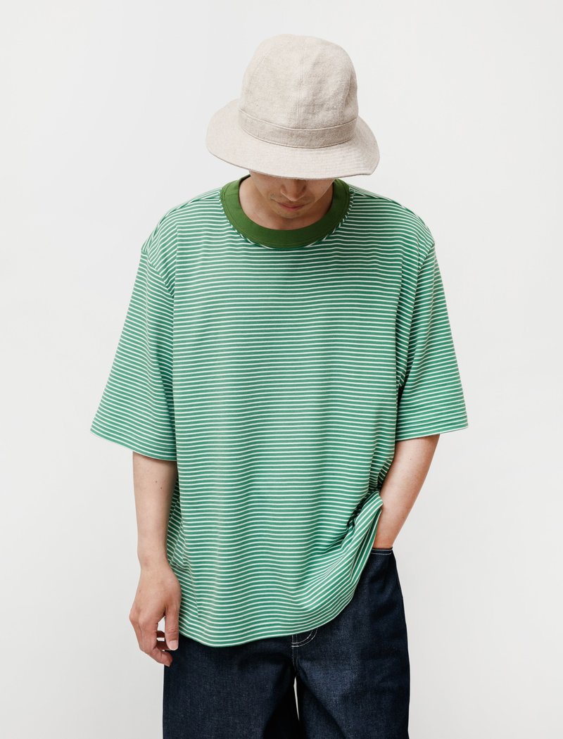 Camiel Fortgens T-Shirt - Green/White Stripe | Garmentory