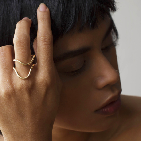 Annika Inez Wavy Dipped Ring - Gold Fill Annika Inez Wavy Dipped Ring - Gold Fill