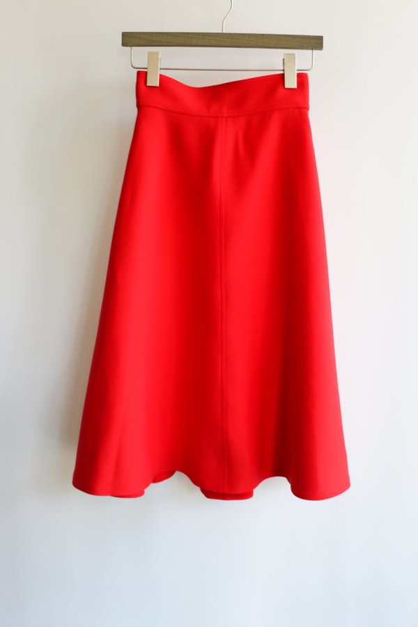 [pre-loved] Christian Dior A Line Skirt - Red
