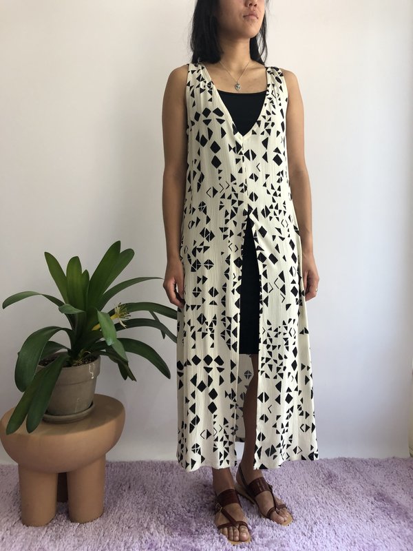 Melow Design Amun-ra Dress - Ecru Et Noir Melow Design Amun-ra Dress - Ecru Et Noir