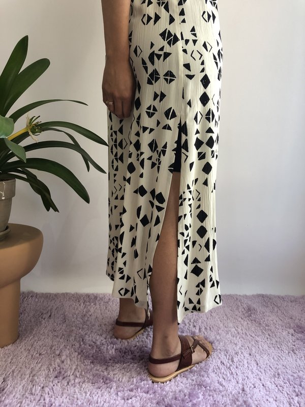 Melow Design Amun-ra Dress - Ecru Et Noir Melow Design Amun-ra Dress - Ecru Et Noir
