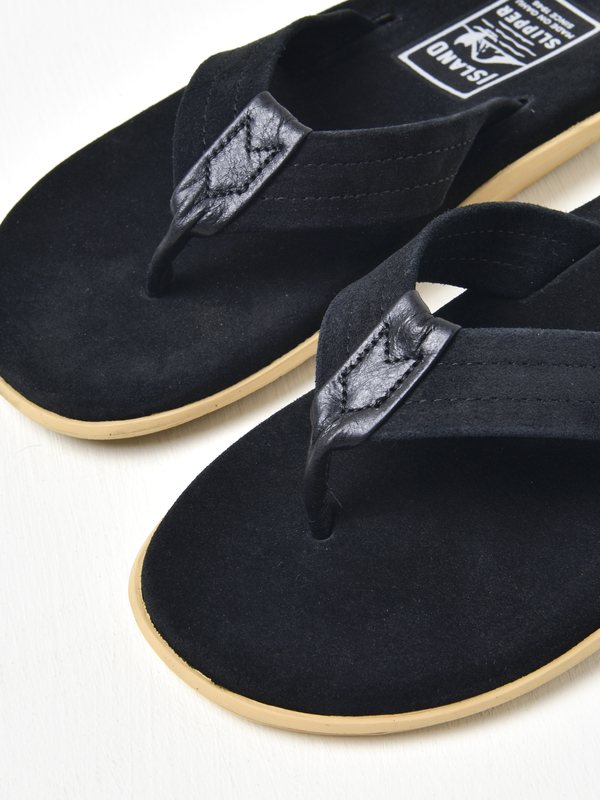 Island Slipper Classic Ultimate Suede Sandals - Black Island Slipper Classic Ultimate Suede Sandals - Black