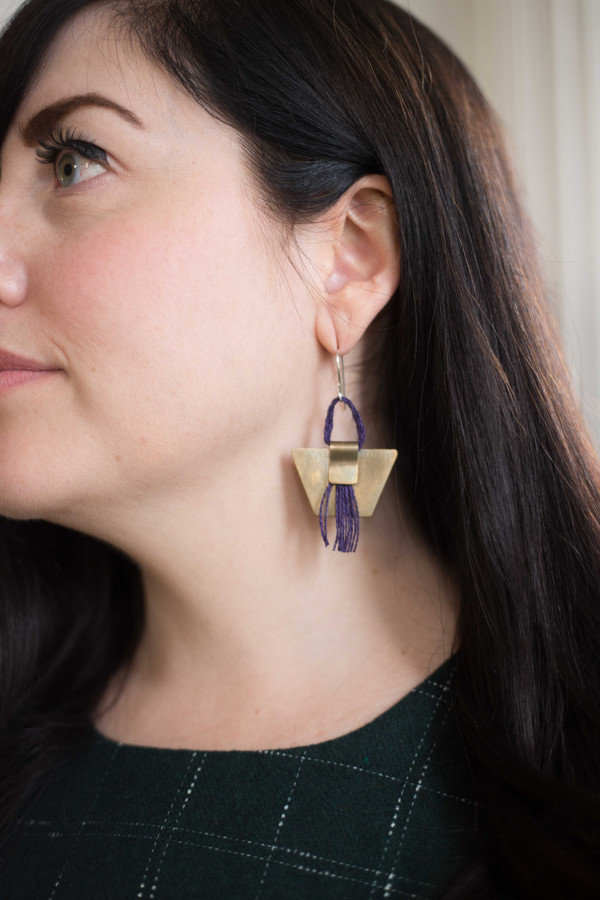 Layers of Earth Running Bear Earrings Garmentory