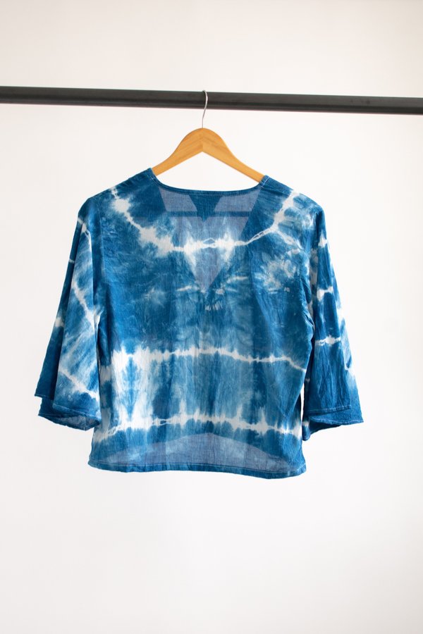 Conrado Evie Flounce Sleeve Top #1 - Indigo Conrado Evie Flounce Sleeve Top #1 - Indigo