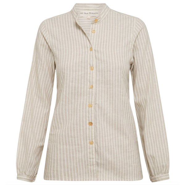 All That Remains Lou Shirt - Oat/Twig Stripe All That Remains Lou Shirt - Oat/Twig Stripe