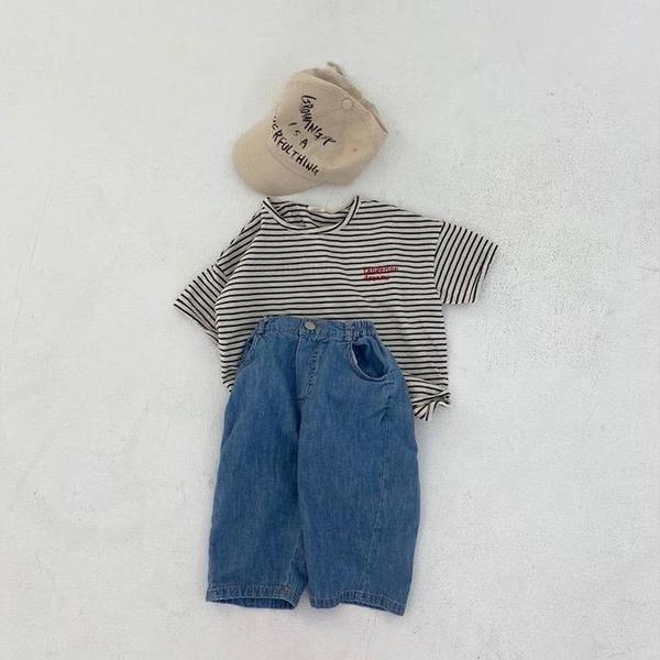 Kids Mini Bongbong Denim Pant - Vintage Blue Kids Mini Bongbong Denim Pant - Vintage Blue