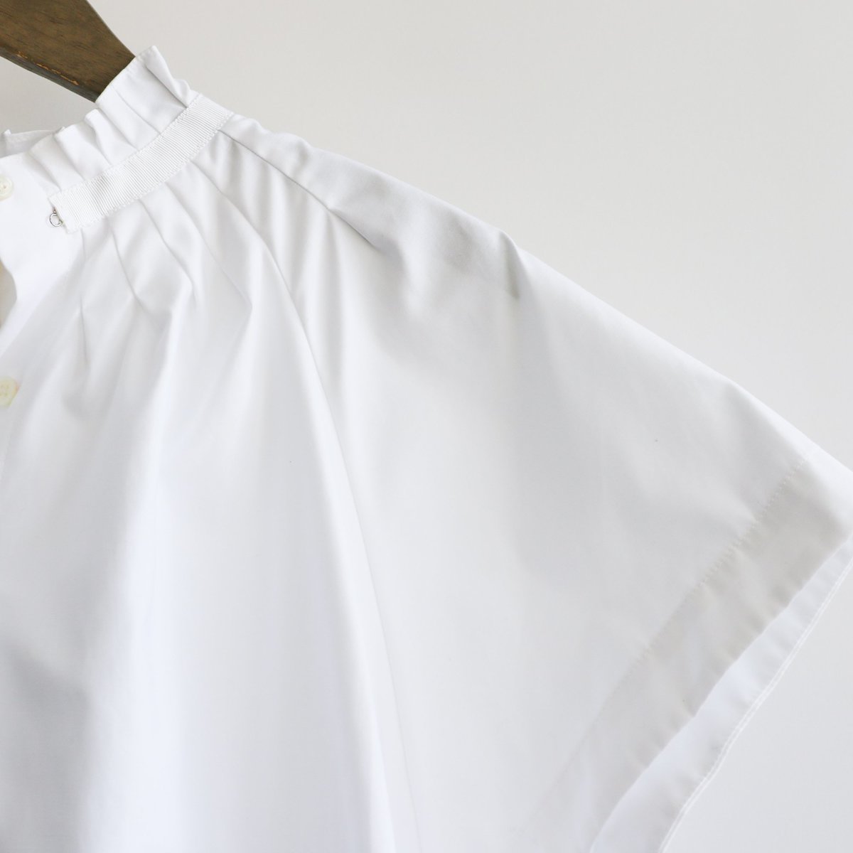 Zero + Maria Cornejo Pintuck Gaban Shirt - White - Image 3 of 3