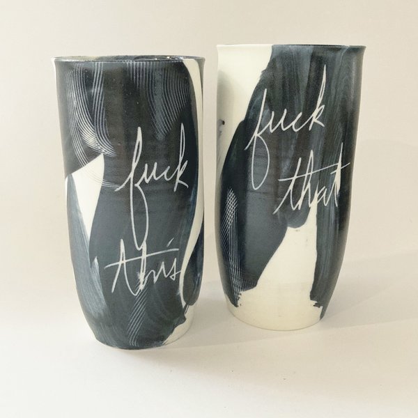 Ceramics and Theory Ceramic Tumbler - Fuck That Ceramics and Theory Ceramic Tumbler - Fuck That