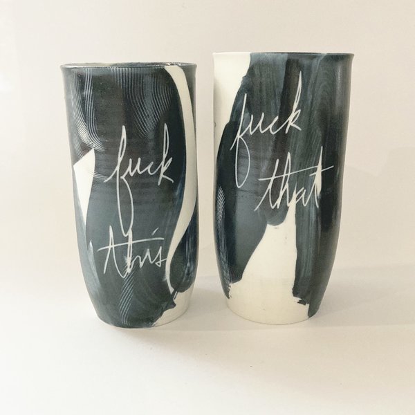 Ceramics and Theory Ceramic Tumbler - Fuck This Ceramics and Theory Ceramic Tumbler - Fuck This