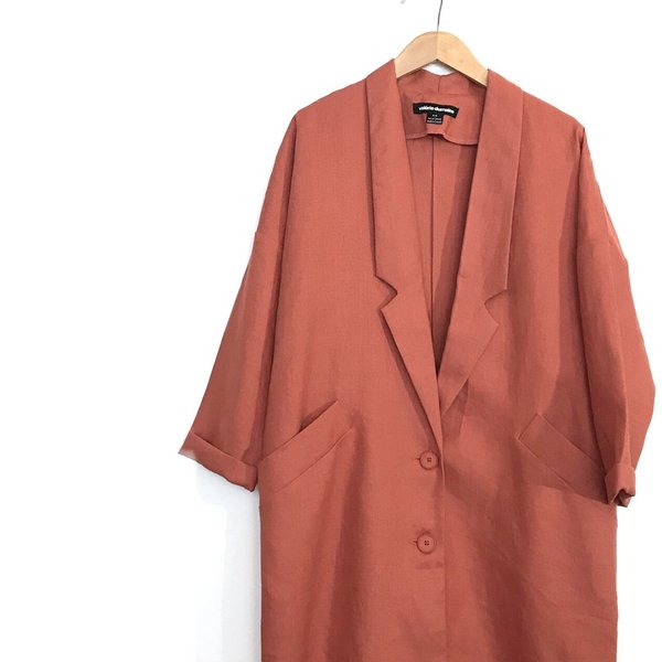 Valérie Dumaine Hayden Linen Jacket - Terra Cotta Valérie Dumaine Hayden Linen Jacket - Terra Cotta