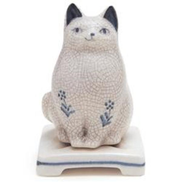Nippon Kodo Ceramic Cat Incense Burner Nippon Kodo Ceramic Cat Incense Burner