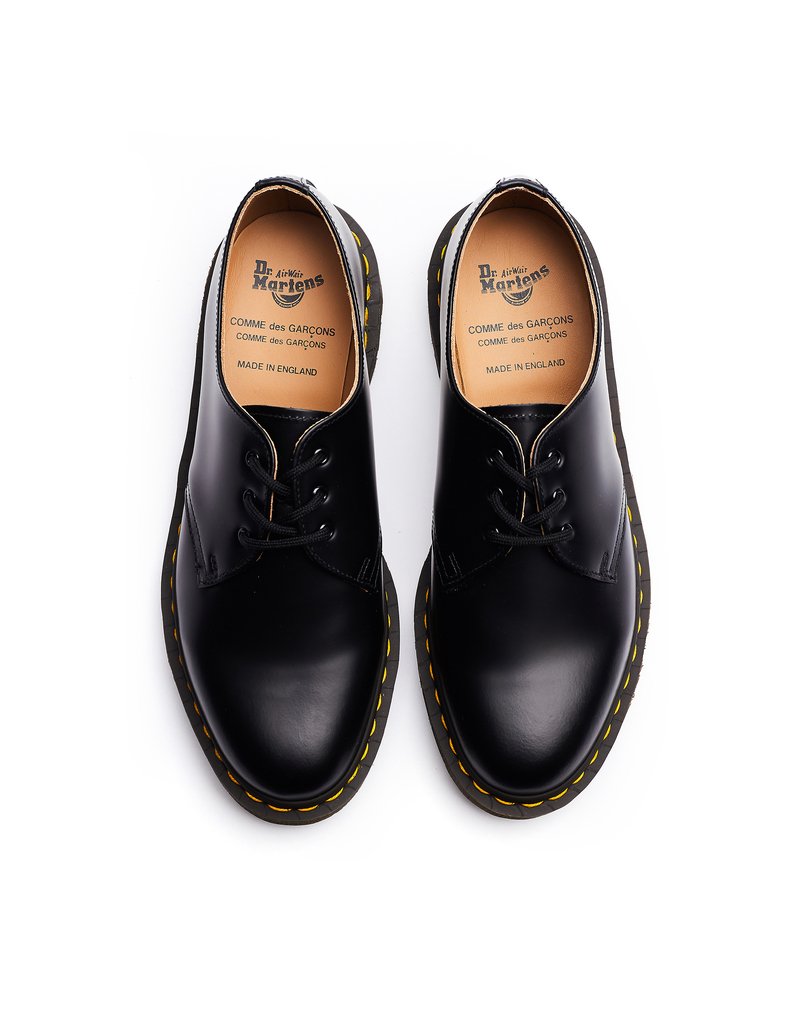 Comme des Garcons CdG Dr.Martens 1461 Black Leather Boots