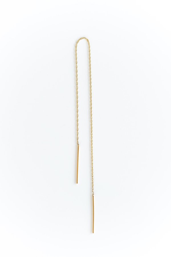 Blanca Monrós Gómez EXTRA LONG STITCH EARRING - 14K Gold Blanca Monrós Gómez EXTRA LONG STITCH EARRING - 14K Gold