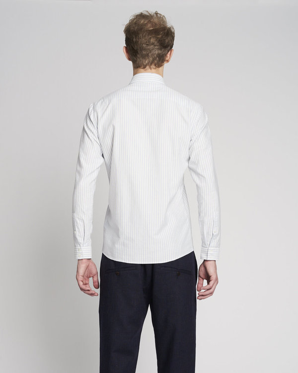 Delikatessen Vintage Stripe Proper Shirt - White Delikatessen Vintage Stripe Proper Shirt - White